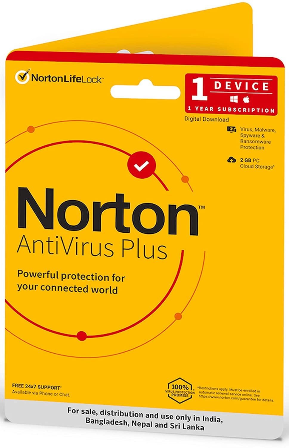 NAVPB Norton Antivirus Plus 1 User 1 Year - Image 1
