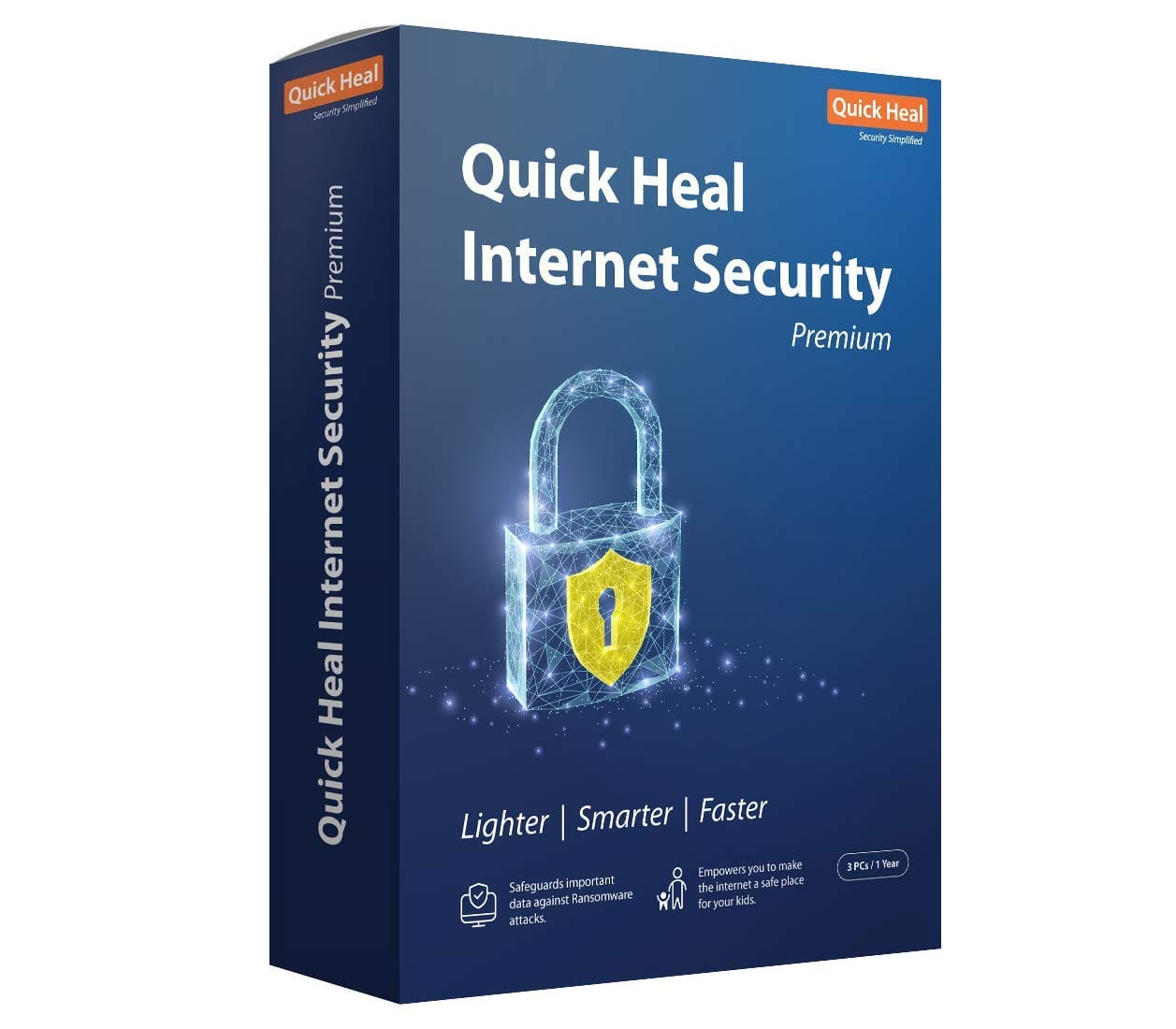 Quick heal internet security 3pc 1 year Quick Heal Internet Security 3 User 1 Year - Image 1