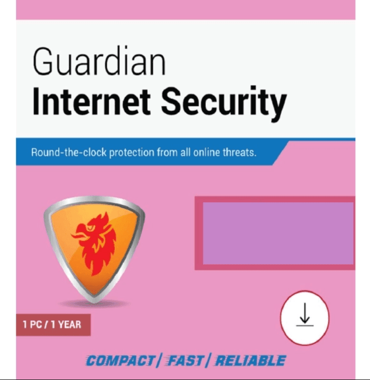 guardian internet security 1pc 1 year Guardian Internet Security 1 User 1 Year - Image 1
