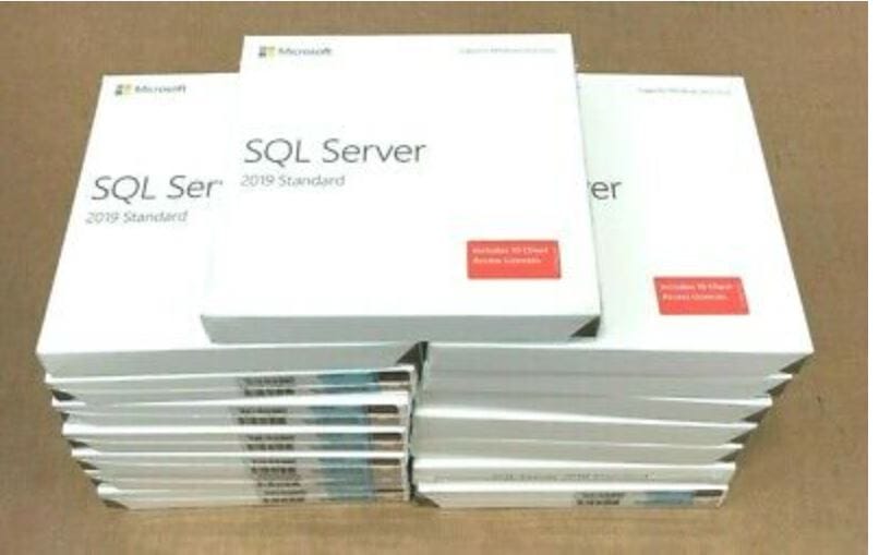 sql SQL Server 2019 Standard DVD Box Pack License - Image 1