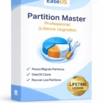 EaseUS Partition Master Professional (Lifetime Upgrades) License for Windows