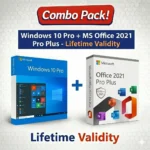 Windows 10 Pro + MS Office 2021 Pro Plus | Lifetime Validity | Combo Pack